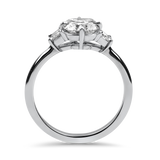 Kwiat Engagement Ring Kwiat Platinum Cushion Cut Three Stone Diamond Engagement Ring 5.75
