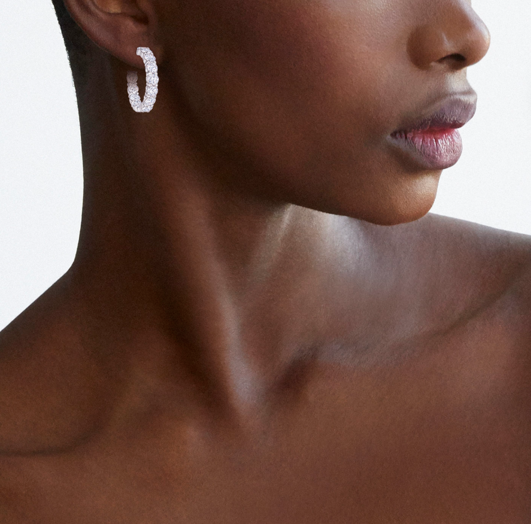 Kwiat Earrings Kwiat Reserve Diamond Hoop Earrings in 18k White Gold