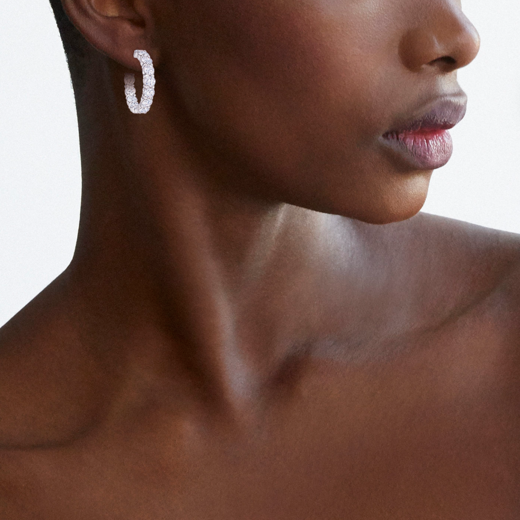 Kwiat Earrings Kwiat Reserve Diamond Hoop Earrings in 18k White Gold