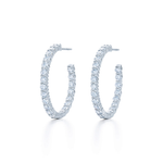 Kwiat Earrings Kwiat Reserve Diamond Hoop Earrings in 18k White Gold