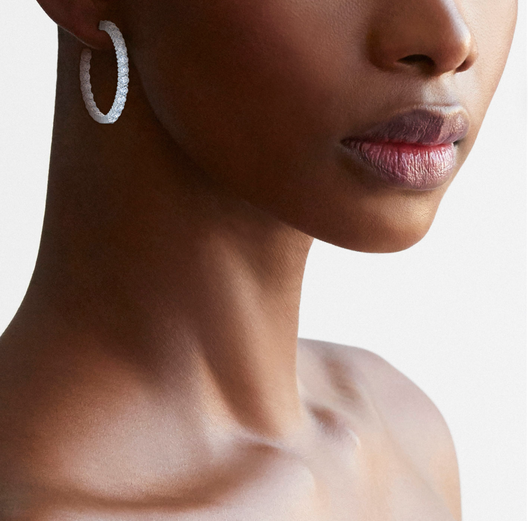 Kwiat Earrings Kwiat Reserve Diamond Hoop Earrings in 18k White Gold