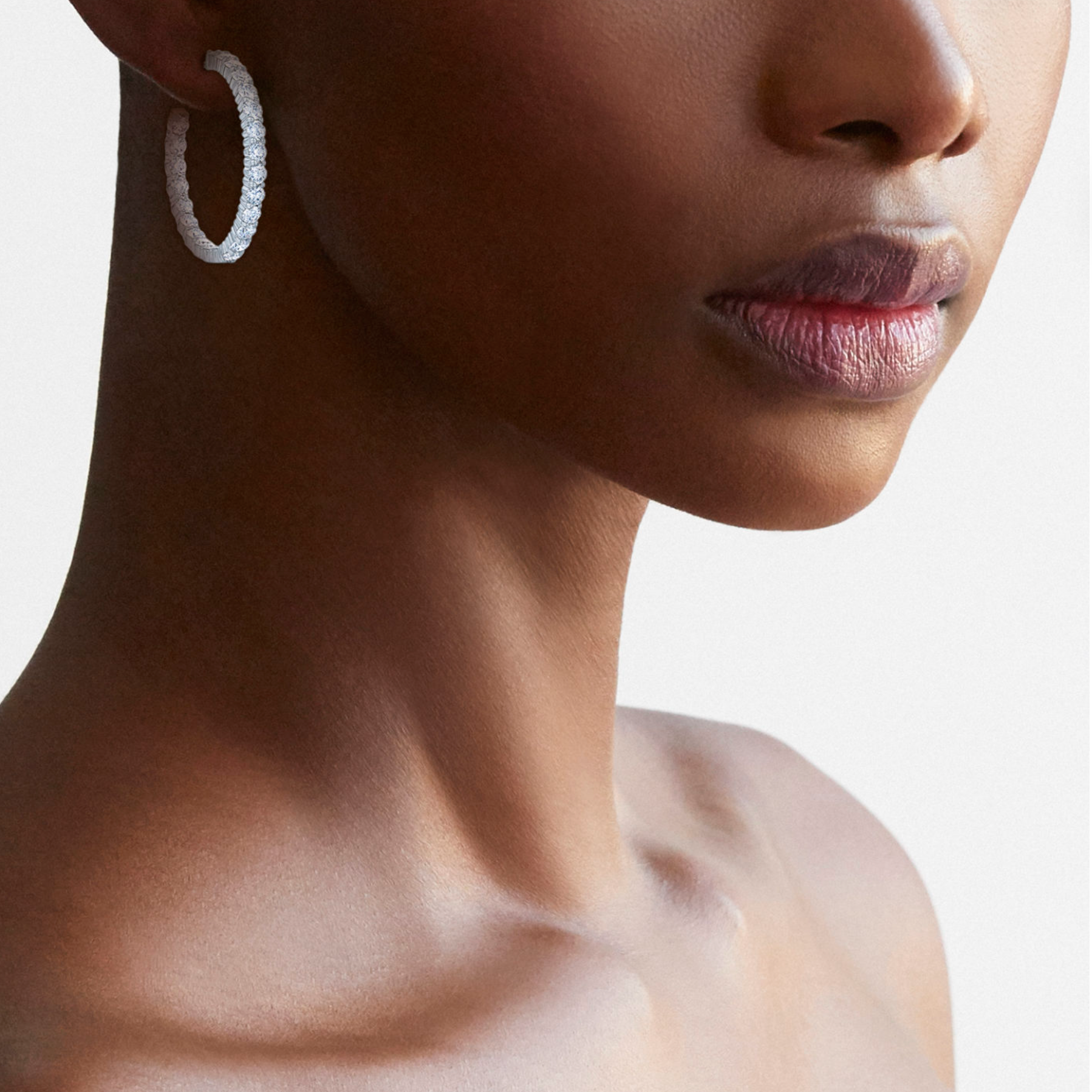 Kwiat Earrings Kwiat Reserve Diamond Hoop Earrings in 18k White Gold