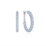 Kwiat Earrings Kwiat Reserve Diamond Hoop Earrings in 18k White Gold
