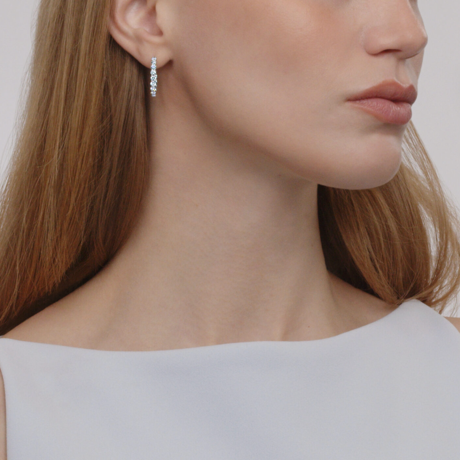 Kwiat Earrings Kwiat Reserve Diamond Hoop Earrings in 18k White Gold