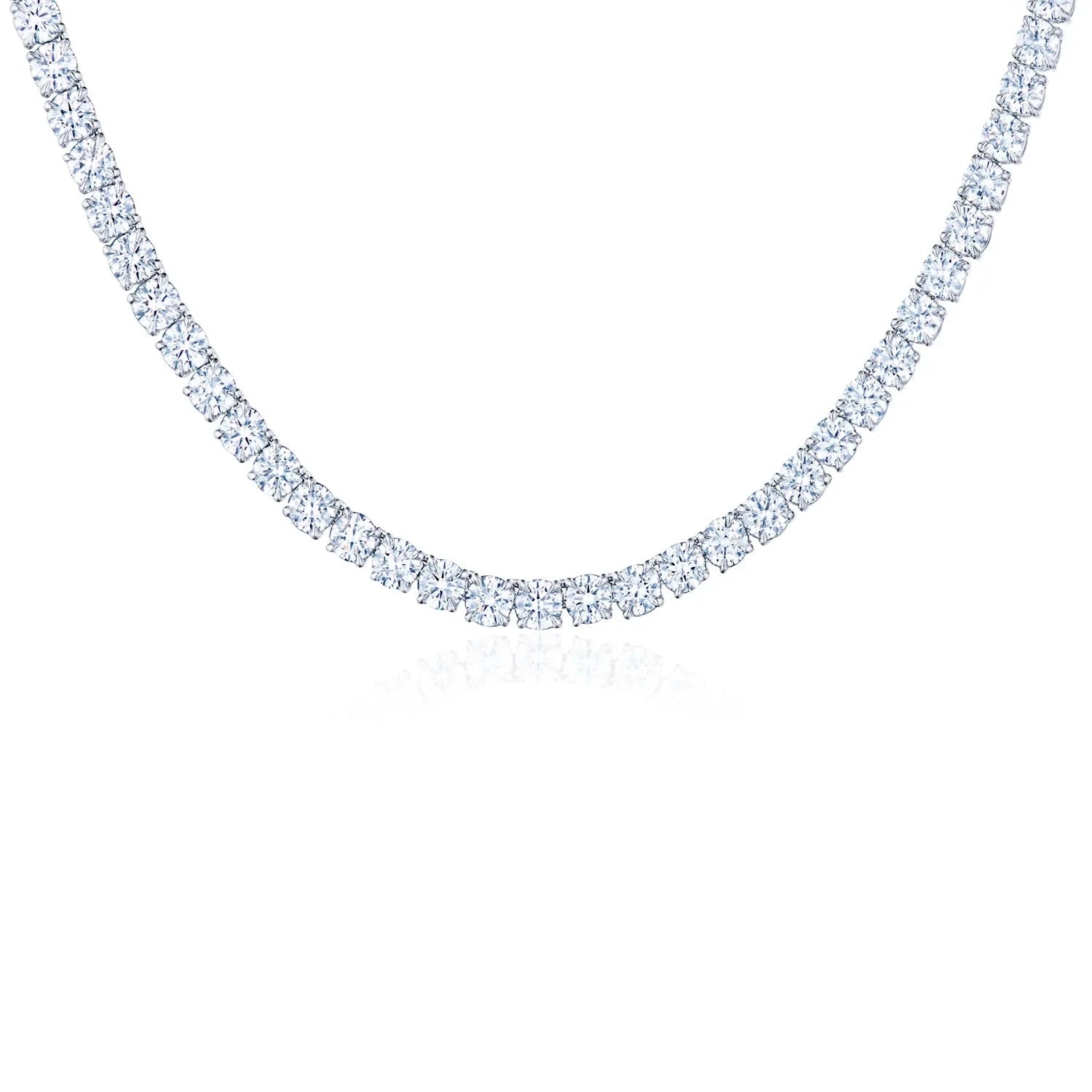 Kwiat Necklaces and Pendants Kwiat Reserve Round Diamond Line Necklace in Platinum – 10.00ctw