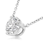 Kwiat Necklaces and Pendants Kwiat Reserve Round Diamond Solitaire Pendant Necklace in Platinum – .50ctw