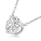 Kwiat Necklaces and Pendants Kwiat Reserve Round Diamond Solitaire Pendant Necklace in Platinum – .50ctw