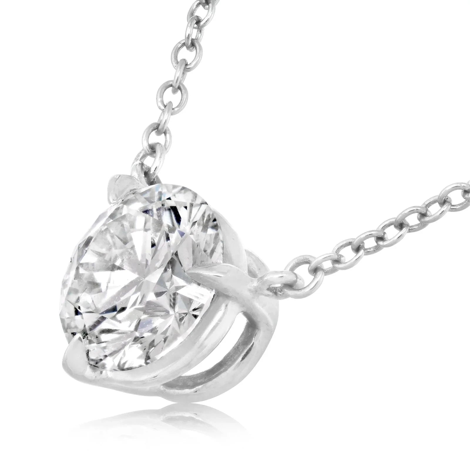 Kwiat Necklaces and Pendants Kwiat Reserve Round Diamond Solitaire Pendant Necklace in Platinum – .50ctw