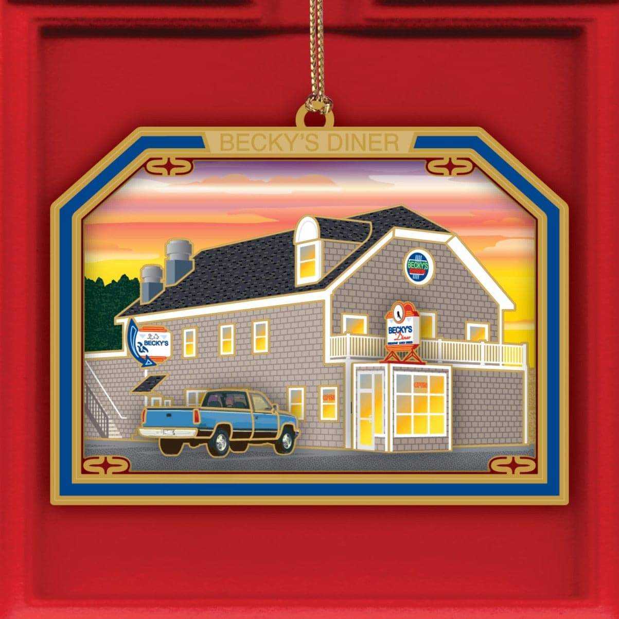 Landmark Ornament Ornament 2023 - Becky's Diner (Pre-Order)