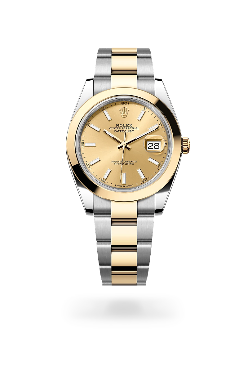 Rolex Datejust 41 in Oyster, 41 mm, Oystersteel and yellow gold