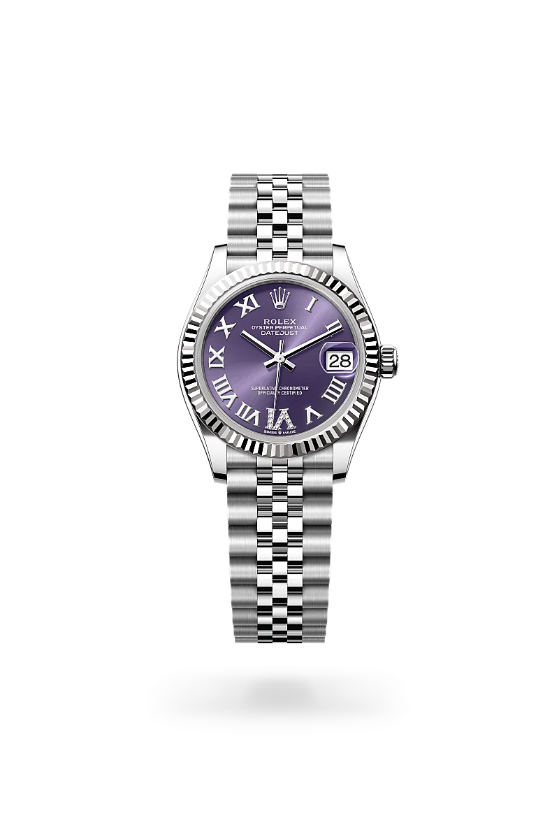 Rolex Datejust 31 in Oyster, 31 mm, Oystersteel and white gold