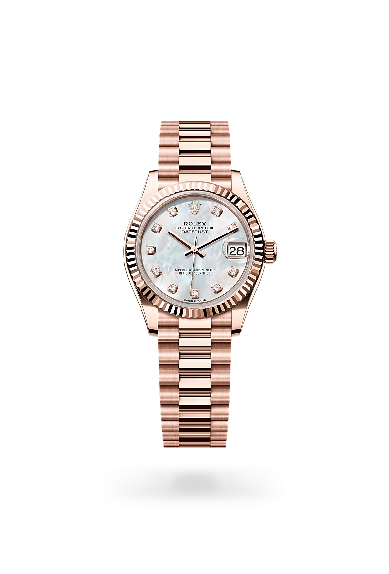 Rolex Datejust 31 in Oyster, 31 mm, Everose gold