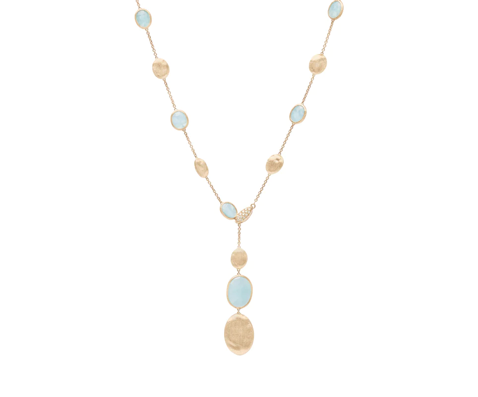 Marco Bicego Necklaces and Pendants Copy of Marco Bicego Africa Boule Collection 18K Yellow Gold and Aquamarine Pendant