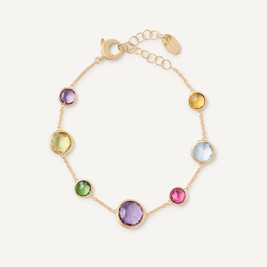 Marco Bicego Bracelet Marco Bicego 18k Yellow Gold Jaipur Color Mixed Gemstone Bracelet