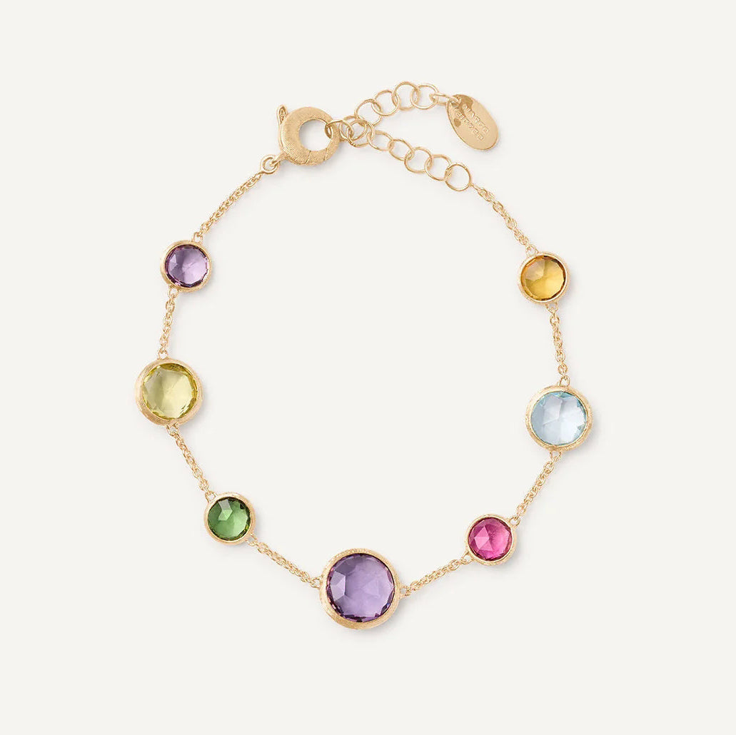 Marco Bicego Bracelet Marco Bicego 18k Yellow Gold Jaipur Color Mixed Gemstone Bracelet