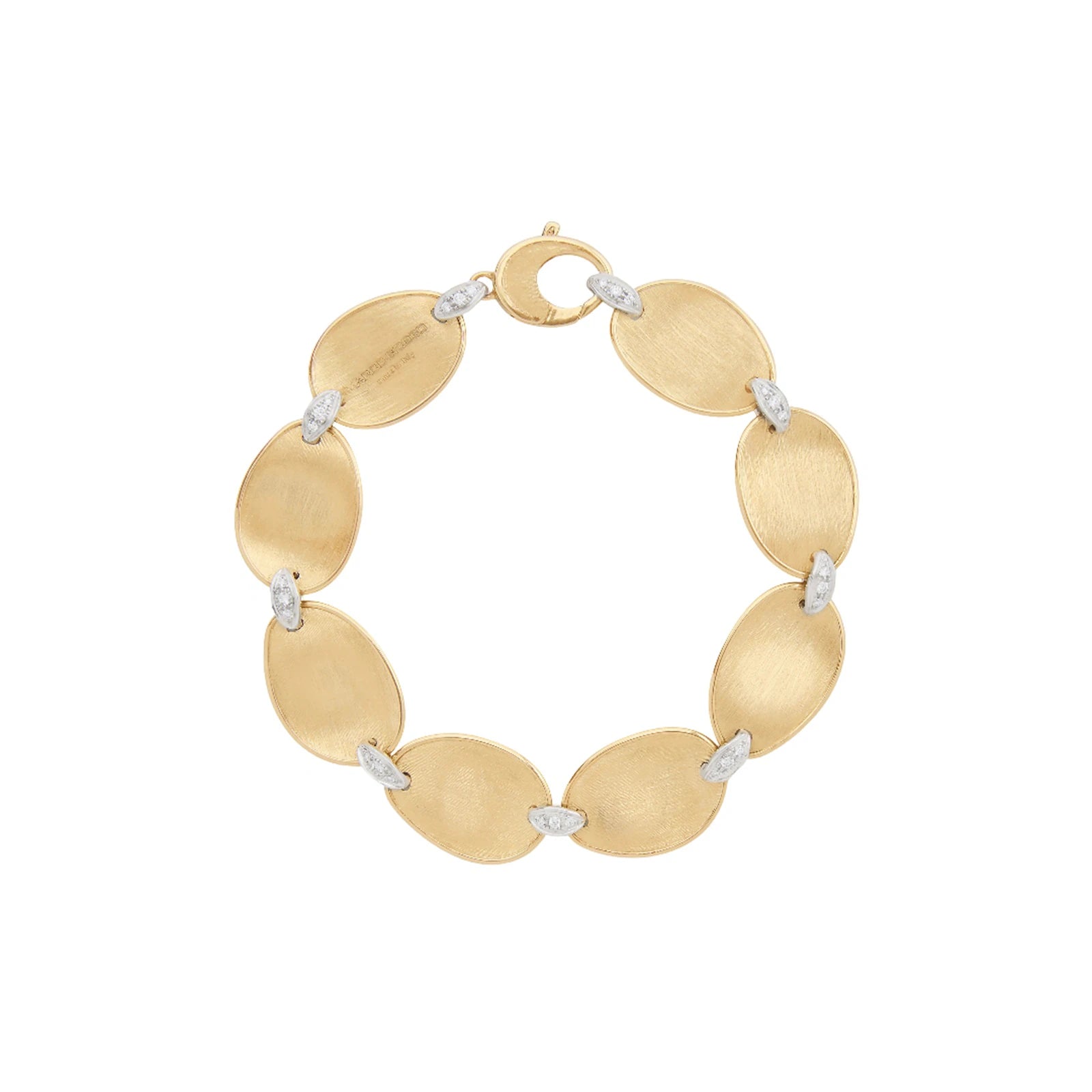 Marco Bicego Bracelet Marco Bicego 18K Yellow Gold Lunaria Diamond Accent Leaf Bracelet