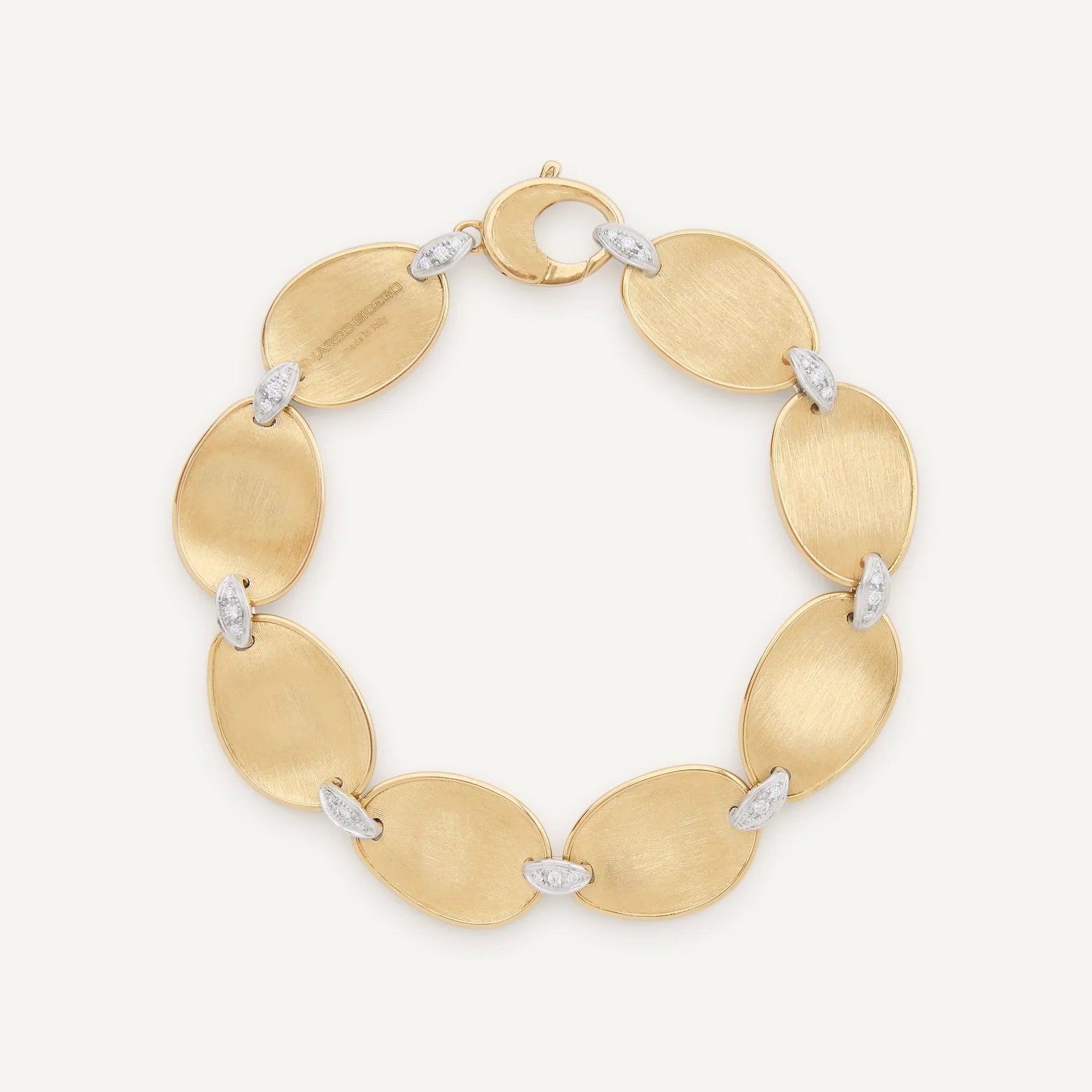 Marco Bicego Bracelet Marco Bicego 18K Yellow Gold Lunaria Diamond Accent Leaf Bracelet