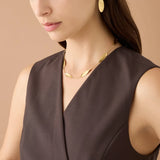 Marco Bicego Necklaces and Pendants Marco Bicego 18K Yellow Gold Lunaria Station Short Necklace