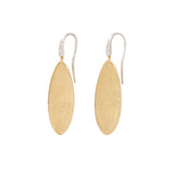 Marco Bicego Earrings Marco Bicego 18K Yellow Gold Lunaria Twist Diamond Drop Earrings