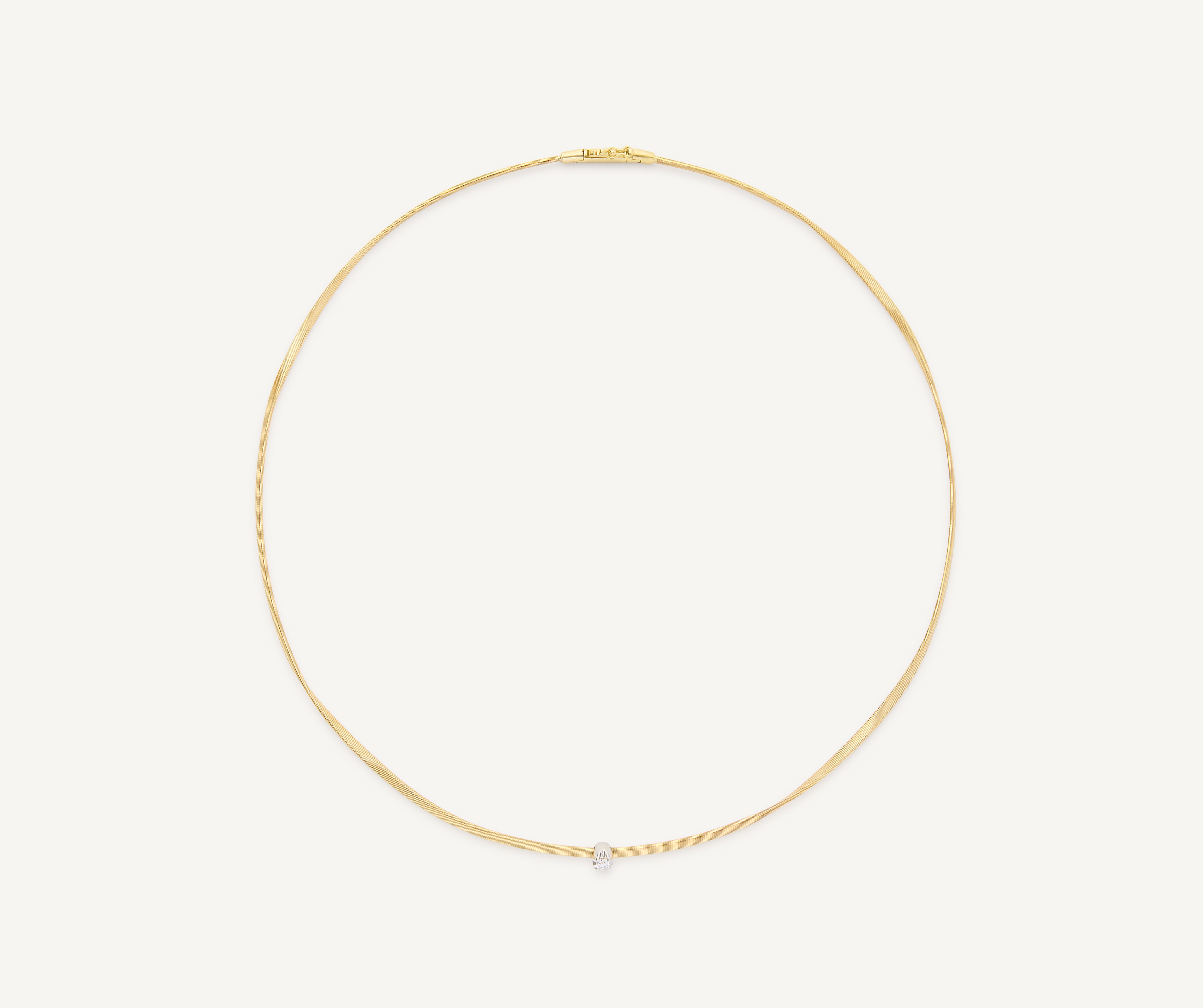 Marco Bicego Marrakech 18K Yellow Gold Necklace with Single Diamond