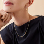 Marco Bicego Necklaces and Pendants Marco Bicego 18k Yellow Gold Siviglia Diamond Station Necklace
