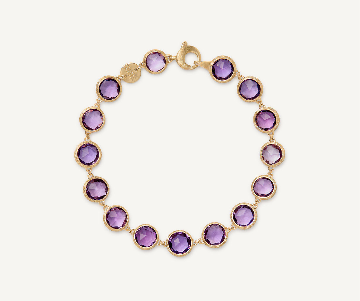Marco Bicego Jaipur Color 18K Yellow Gold Bracelet with Amethysts