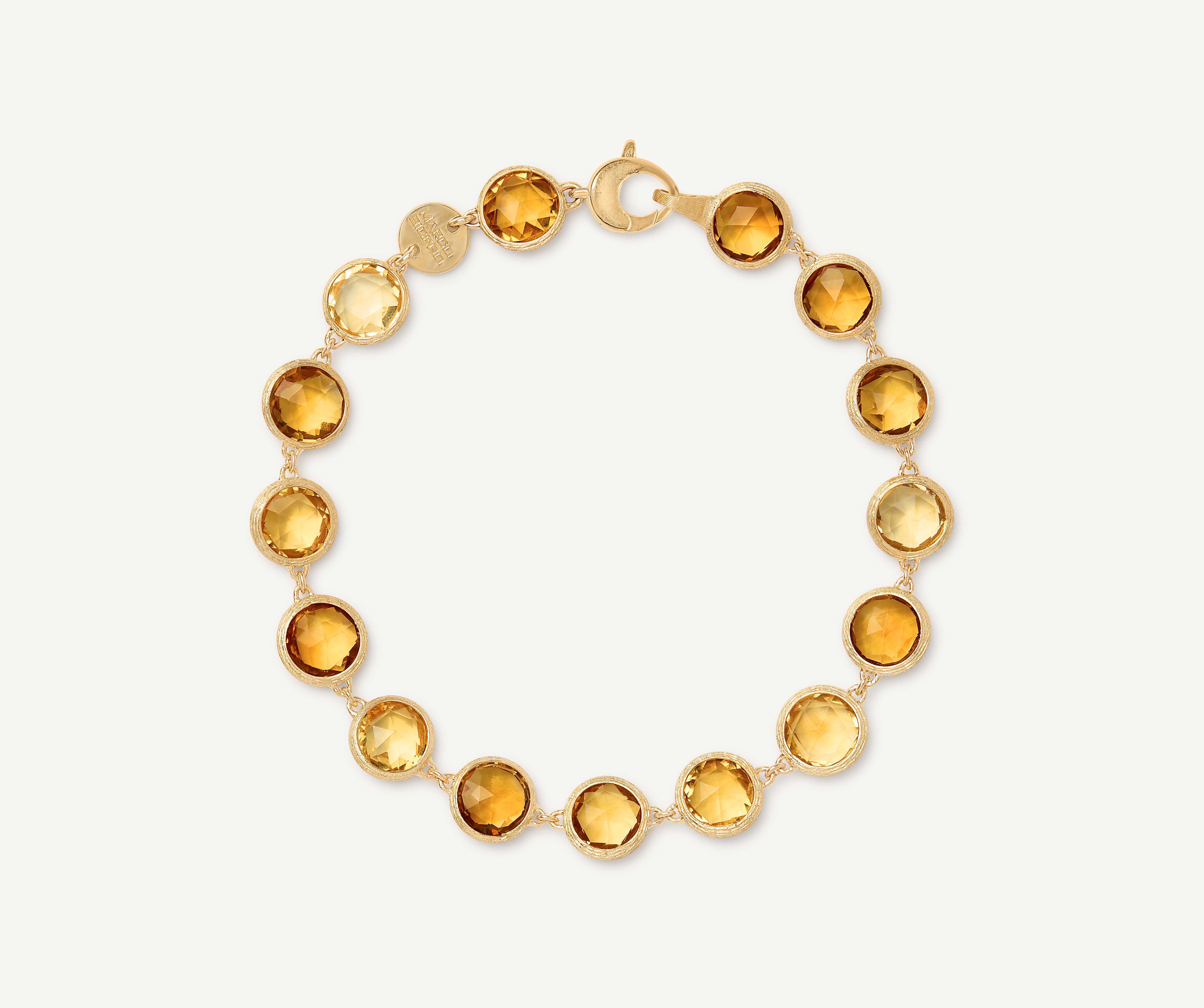 Marco Bicego Jaipur Color 18K Yellow Gold Bracelet with Yellow Quartz