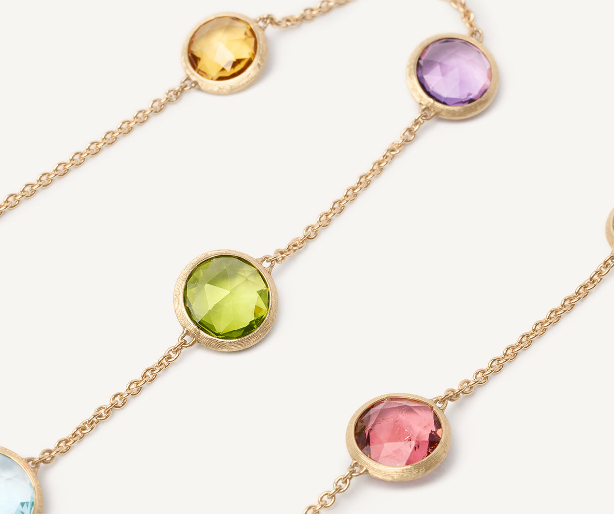 Marco Bicego Jaipur Color 18K Yellow Gold Mixed Gemstone Necklace - view 2