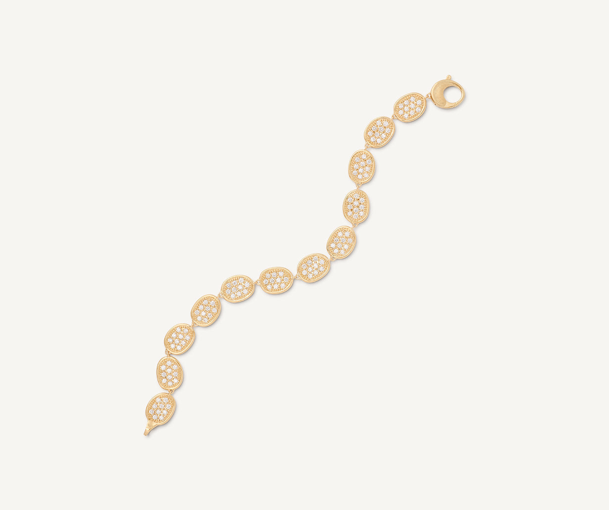 Marco Bicego Lunaria 18K Yellow Gold Diamond Pavé Bracelet - view 2
