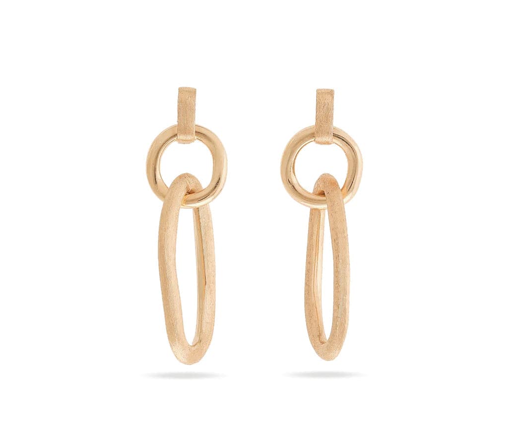 Marco Bicego Earring Marco Bicego Jaipur Link Collection 18K Yellow Gold Double Drop Earrings