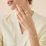 Marco Bicego Ring Marco Bicego Lunaria 18k Yellow and White Gold Medium Diamond Ring 7