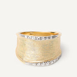 Marco Bicego Ring Marco Bicego Lunaria 18k Yellow and White Gold Medium Diamond Ring 7