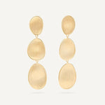 Marco Bicego Earring Marco Bicego Lunaria 18K Yellow Gold 3-Drop Earrings, Large