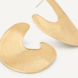 Marco Bicego Earrings Marco Bicego Lunaria 18K Yellow Gold Irregular Petal Statement Earrings