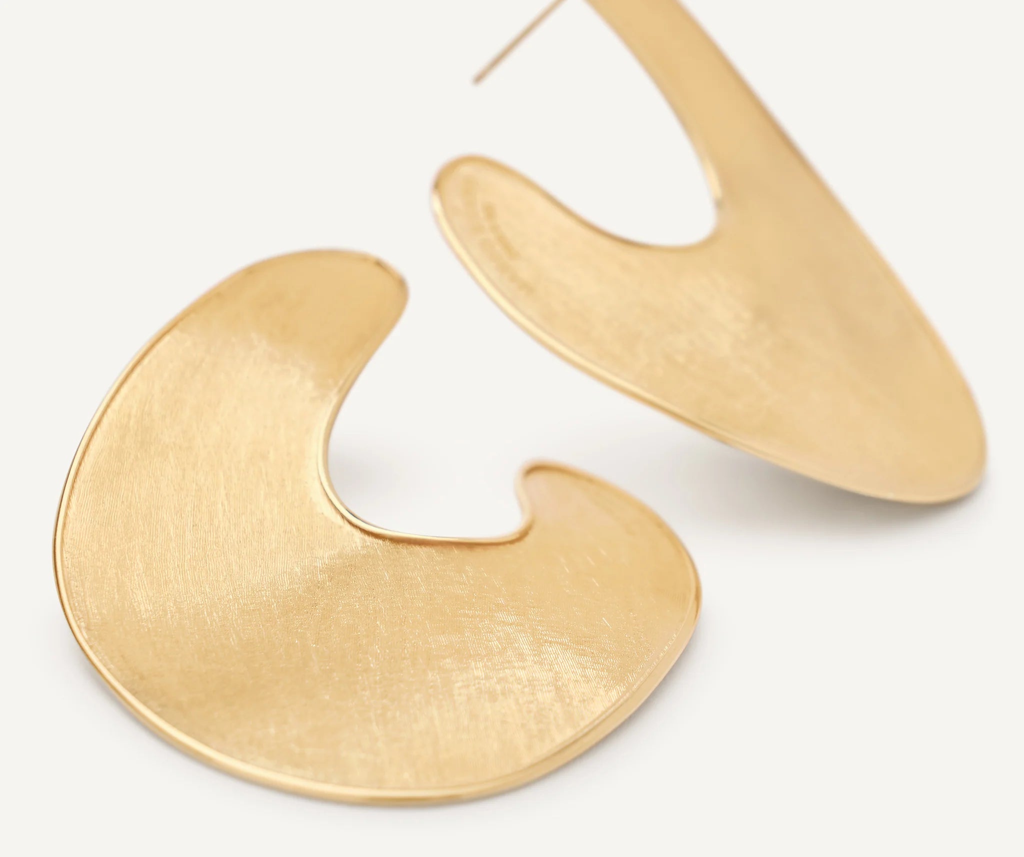 Marco Bicego Earrings Marco Bicego Lunaria 18K Yellow Gold Irregular Petal Statement Earrings