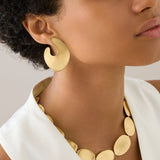 Marco Bicego Earrings Marco Bicego Lunaria 18K Yellow Gold Irregular Petal Statement Earrings