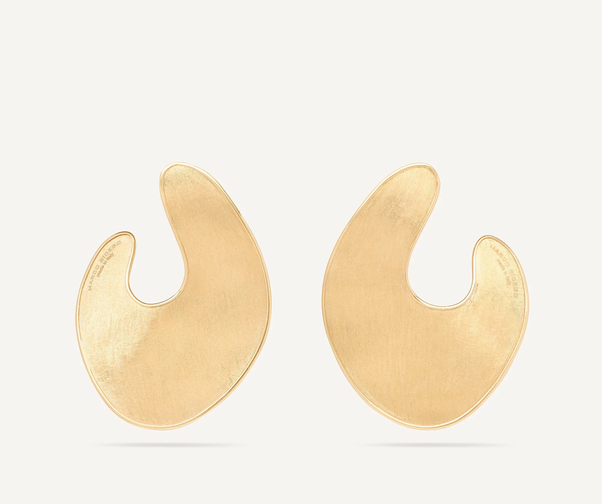 Marco Bicego Earrings Marco Bicego Lunaria 18K Yellow Gold Irregular Petal Statement Earrings