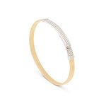 Marco Bicego Bracelet Marco Bicego Masai 18k Yellow and White Gold Coil and Diamond Pavé Bangle Bracelet