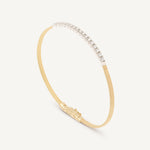 Marco Bicego Bracelet Marco Bicego Masai 18K Yellow and White Gold Diamond Bangle Bracelet
