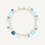 Marco Bicego Bracelet Marco Bicego Paradise 18k Yellow Gold Mixed Blue Topaz Bracelet