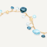 Marco Bicego Bracelet Marco Bicego Paradise 18k Yellow Gold Mixed Blue Topaz Bracelet