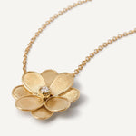 Marco Bicego Necklaces and Pendants Marco Bicego Petali 18K Yellow Gold Flower Pendant Necklace with Diamonds