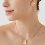 Marco Bicego Necklaces and Pendants Marco Bicego Petali 18K Yellow Gold Flower Pendant Necklace with Diamonds