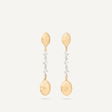 Marco Bicego Earrings Marco Bicego Siviglia 18k Yellow and White Gold Rose Cut Diamond Dangle Earrings