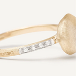 Marco Bicego Ring Marco Bicego Siviglia Horizontal 18k Yellow Gold Diamond Ring 5