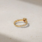 Mark Henry Ring Mark Henry 18k Yellow Gold Bubbly Dilara Heart Ruby and Diamond Ring