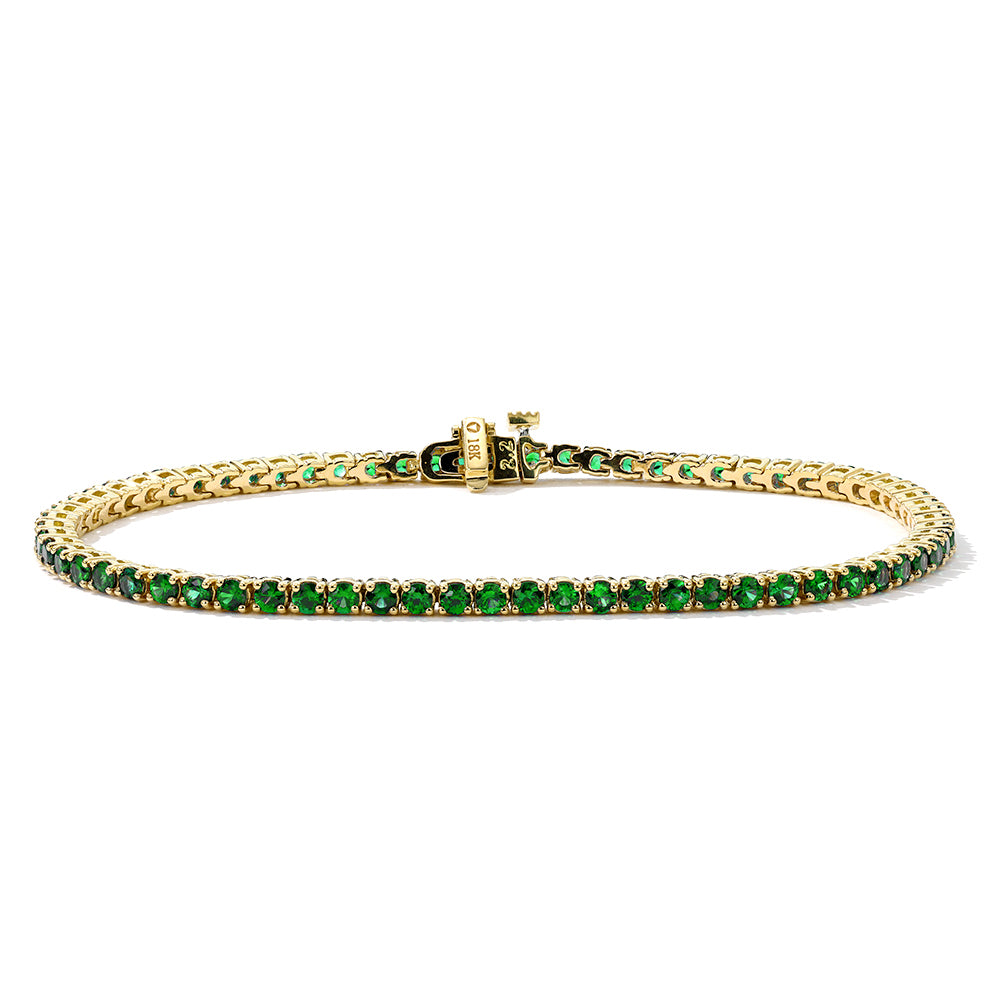 Mark Henry Bracelet Mark Henry 18k Yellow Gold Emerald Tennis Bracelet