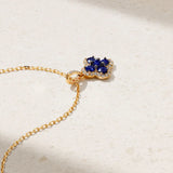 Mark Henry Necklaces and Pendants Mark Henry 18k Yellow Gold Felicity Blue Sapphire and Diamond Necklace