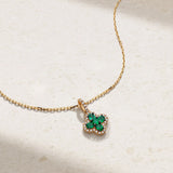 Mark Henry Earrings Mark Henry 18k Yellow Gold Felicity Emerald and Diamond Necklace