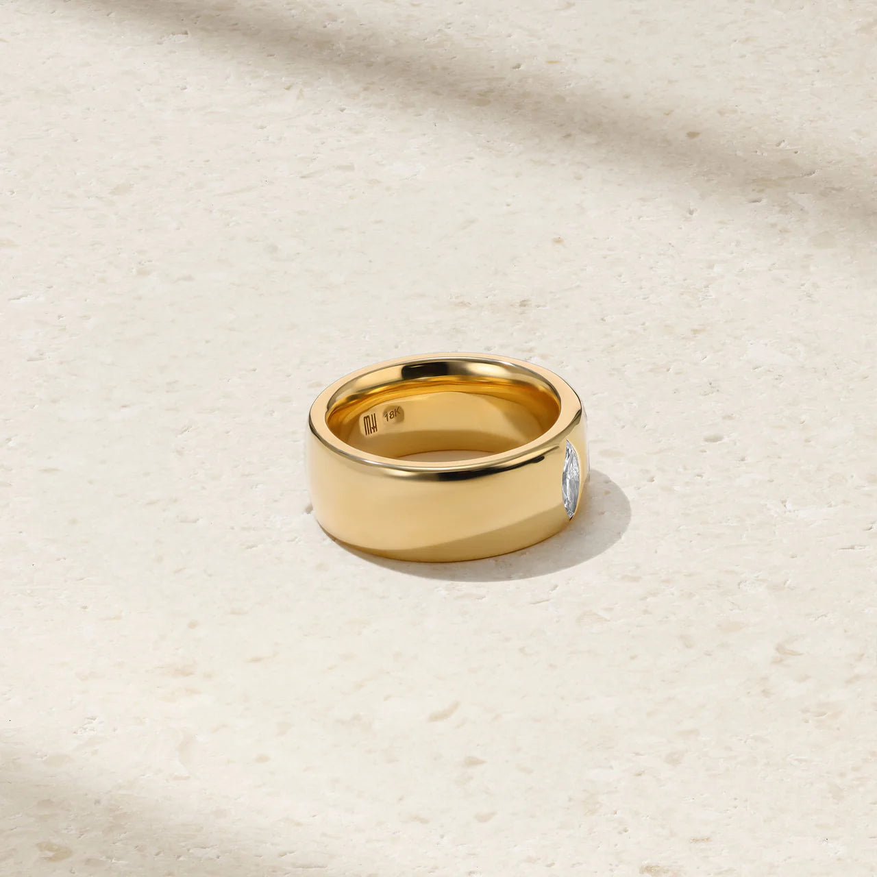 Mark Henry Ring Mark Henry 18k Yellow Gold Guardian Marquise Diamond Ring